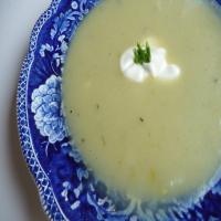 Roasted Garlic, Potato, Leek and Fennel Soup_image