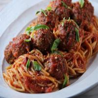 Spaghetti and Turkey Meatballs image