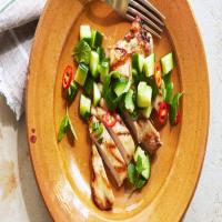 Grilled Chicken Breast with Cucumber Relish image