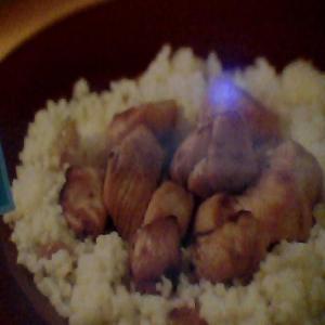 Chicken and couscous with juice-juice_image