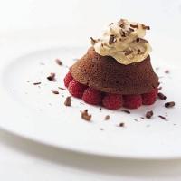 Bittersweet Chocolate Cakes with Espresso Cream image