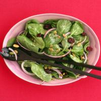 Spinach Salad with Dried Cherries image