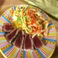 Ahi Tuna with Napa Cabbage Salad image