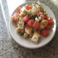 Halloumi, Chickpea, and Tomato Salad with Mint_image