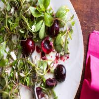 Purslane Salad With Cherries and Feta_image