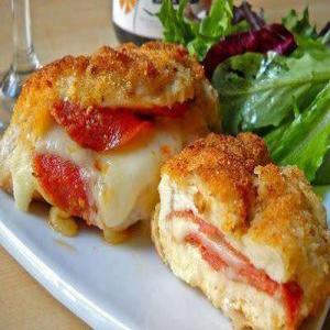 Pepperoni & Mozzarella Stuffed Chicken Breasts_image