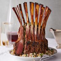 Crown Roast of Lamb with Pilaf Stuffing_image