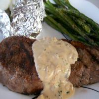 Beef Fillet Steaks With Pepper Thyme Sauce image