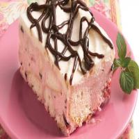 White Chocolate-Cherry Chip Ice Cream Cake image