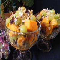 Sweet Potato Salad With Toasted Coconut and Grapes_image