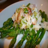 Dungeness Crab Asparagus Salad with Orange Vinagre_image