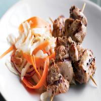 Turkey Kebabs with Cabbage Slaw image