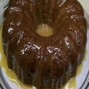Apple-Nut Cinnamon Bundt Cake With Brown Sugar Glaze_image