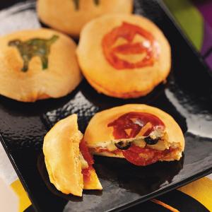 Trick-or-Treat Biscuit Pizzas image