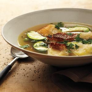 Bread Soup with Spring Vegetables image