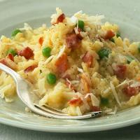Easy risotto with bacon & peas_image