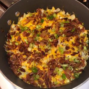 DeeAnn's Cheesy Bacon Cabbage image