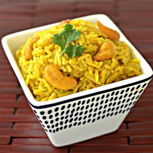 Coconut Curried Rice with Cashews image