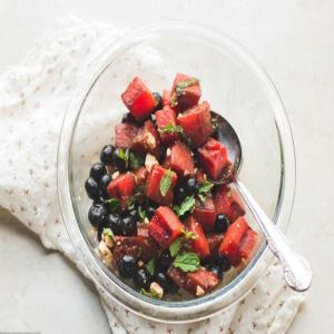 Grilled Watermelon and Mint Salad_image