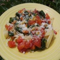 Spinach, Tomato, and Pine Nut Fettuccine image