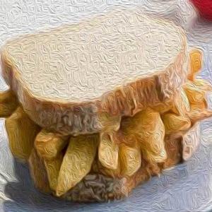 Chips Butty with Homemade Chips_image