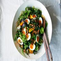 Herbed Spring Salad With Egg and Walnuts image