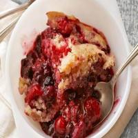 mixed berry pudding cake_image