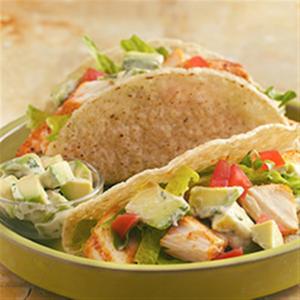 Grilled Fish Tacos with Creamy Avocado Topping_image