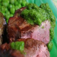 Argentinean Oak-Planked Beef Tenderloin With Chimichurri Sauce image