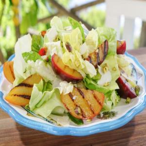 Grilled Plum and Pistachio Salad image