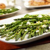 Roasted Asparagus with Lemon and Goat Cheese_image