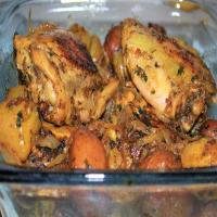 Lemon and Herb-Roasted Chicken and Potatoes_image
