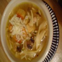 Ritzy's Mushroom Chicken Noodle Soup image