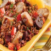 Inca Red Quinoa Salad with Sweet Apple Chicken Sausage_image