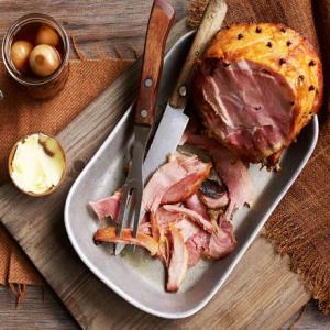 Slow-cooker ham with sticky ginger glaze_image