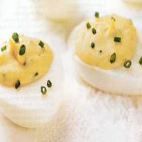 Cumin and Chive Stuffed Eggs image