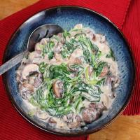 Creamed Spinach and Mushrooms_image