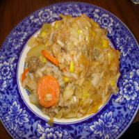 Ground Beef, Rice and Cabbage Hot Pot image