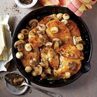 Chicken Cutlets with Mushrooms and Pearl Onions Recipe - (4.3/5) image