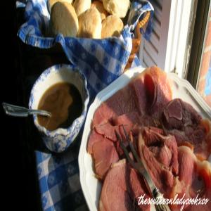 Red Eye Gravy, Biscuits and Country Ham -The Southern Lady Cooks_image