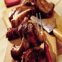 Grilled Baby Back Ribs with Spicy Barbecue Sauce_image