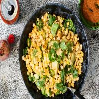 Grilled Corn Salad with Hot Honey-Lime Dressing_image