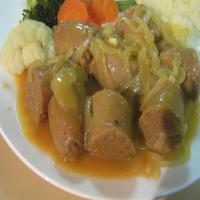 My Nana's Curried Sausages image