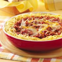 Cheesy Sausage Spaghetti Pie_image