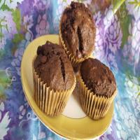Banana Carob Chocolate Muffins_image