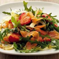 Salmon, strawberry & fennel salad image