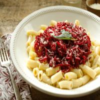 Sautéed Beets With Pasta, Sage and Brown Butter image