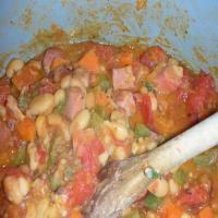Quick and Spicy White Bean Soup Cajun Style image