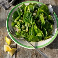 Spinach Salad With Lemon and Mint image