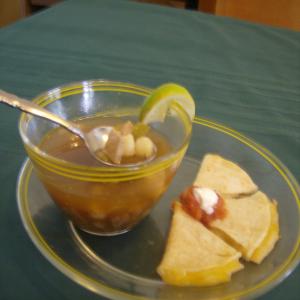 Chilied Chicken and Hominy Soup image